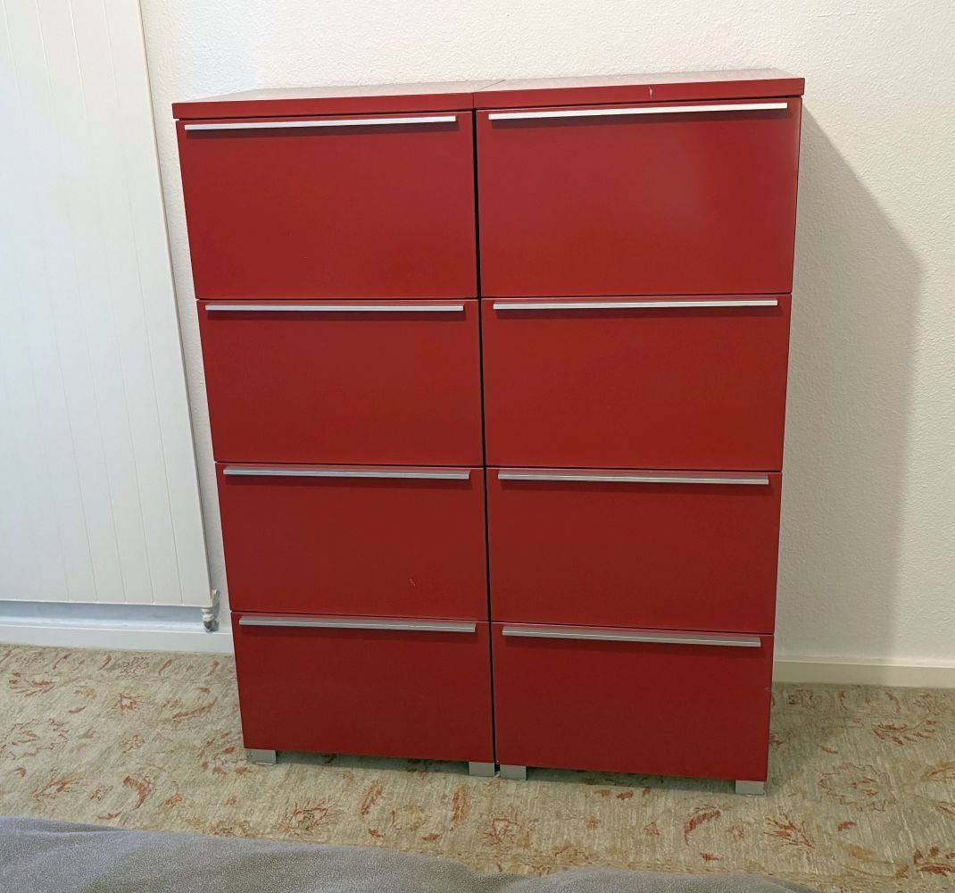 Kommoden: 1 rote Kommode mit 4 Schubladen – Gebraucht aus Zufikon von mfi_6vlq 2