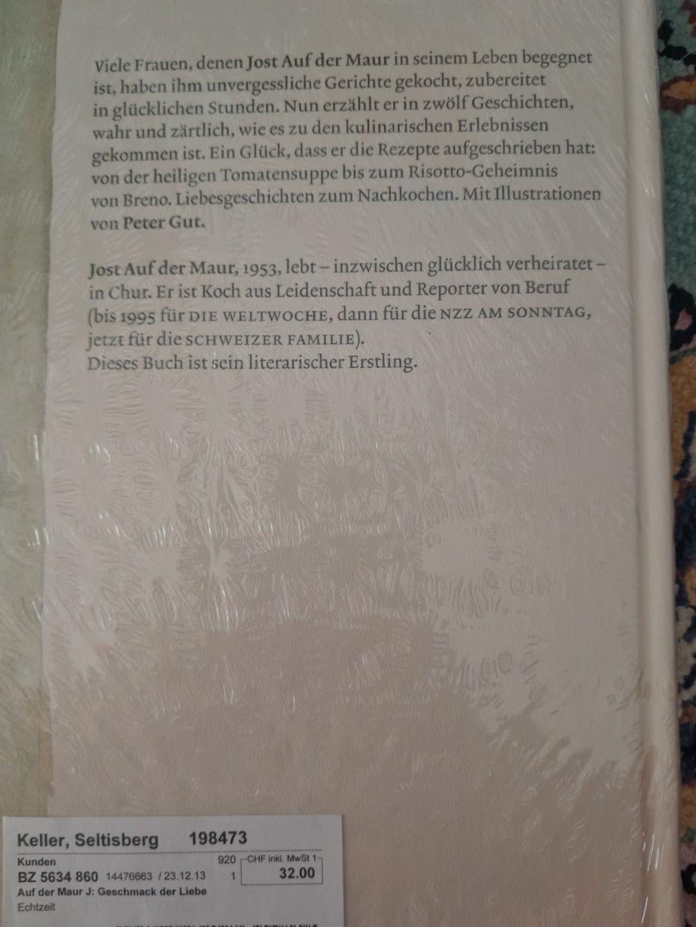 Libri: Geschmack der Liebe - Jost Auf der Maur – Nuovo e nell'imballaggio originale da Eglisau venduto da Susanne2209 1