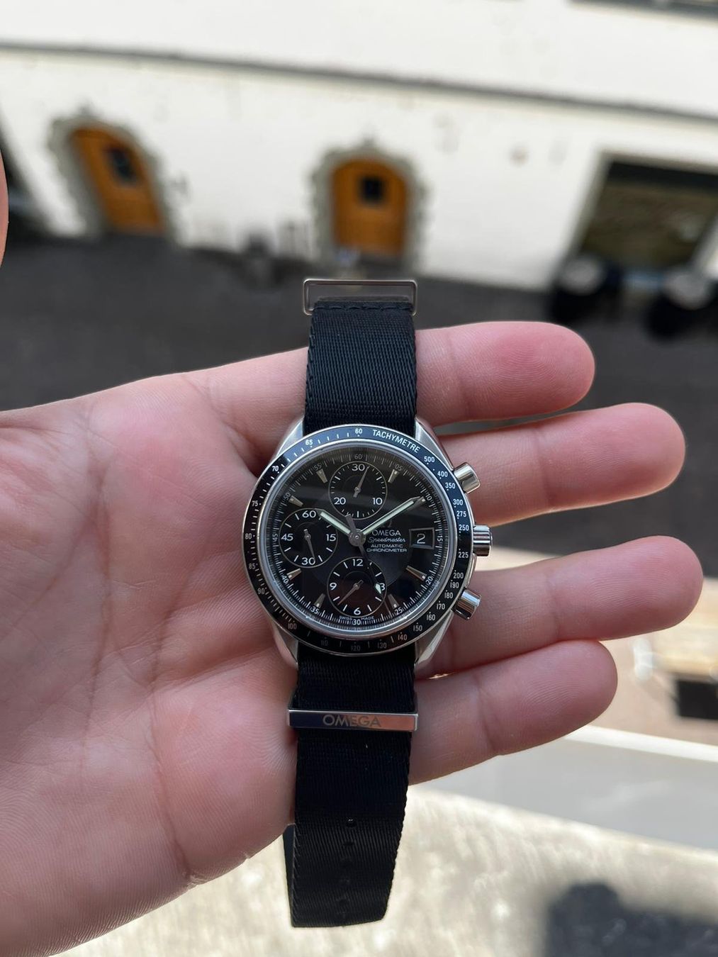 Omega Uhren: Omega Speedmaster Date – Gebraucht aus Schaffhausen von immervali