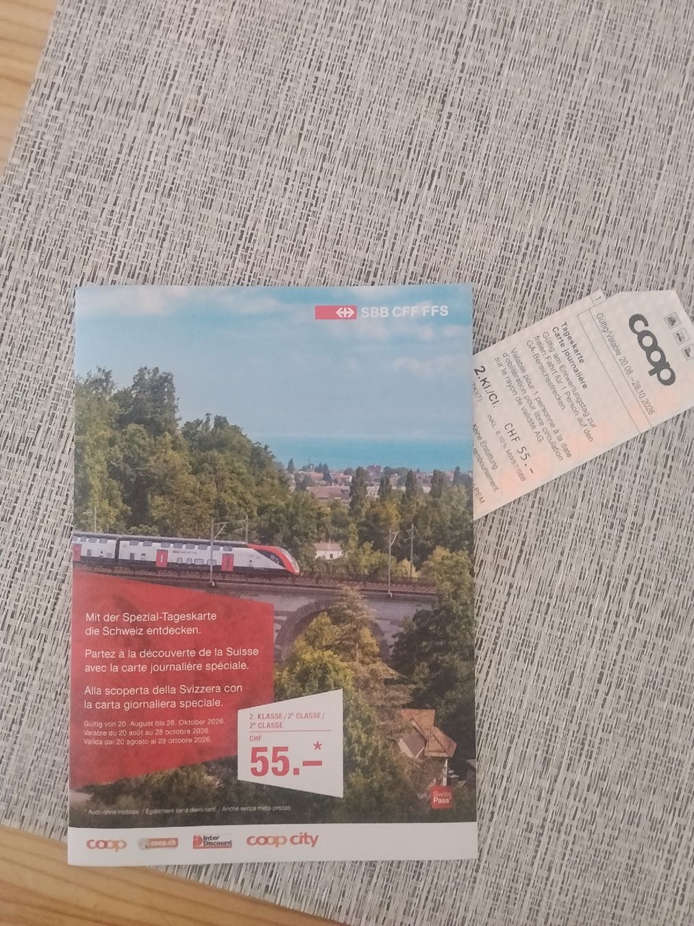 Billets: SBB Tageskarte – Neuf avec emballage d'origine à Frauenfeld par MG98