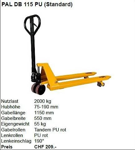 Pallets: Palettenrolli Standard - PAL DB 115 PU – Nuovo e nell'imballaggio originale da Opfikon venduto da total-shop