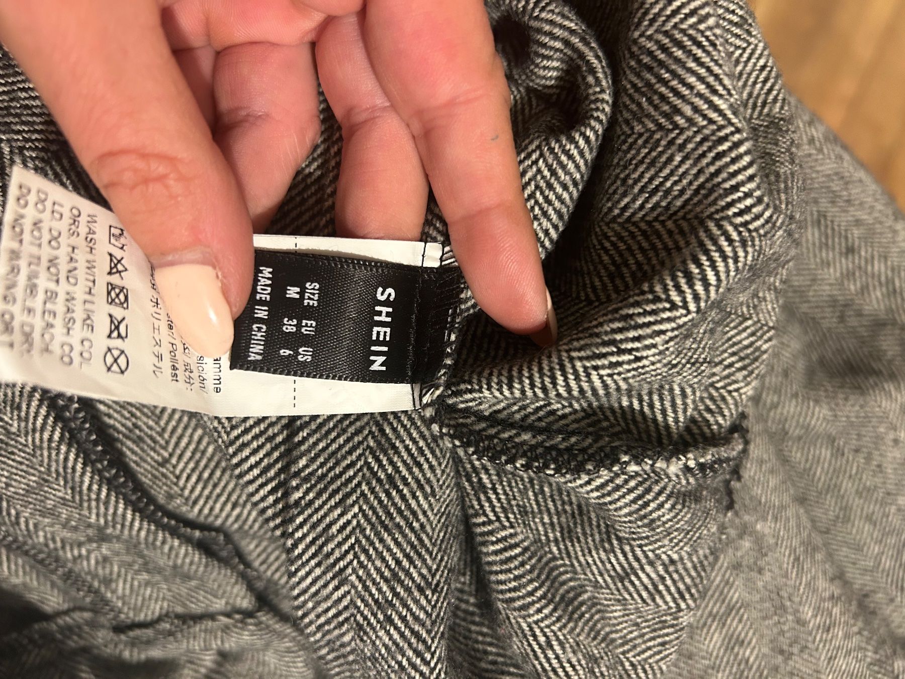 Shein Hosen: Shein Hose Gr. 38 Hahnentritt/Spitzmuster – Gebraucht aus Lopagno von CLep 2