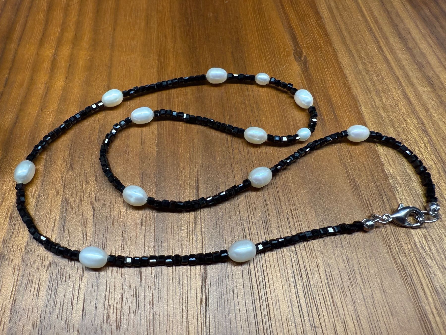 Colliers: Spinell & Perlen Kette Halskette Collier Halsschmuck NEU – Neuf (Voir description) à Rotkreuz par beltraum 4