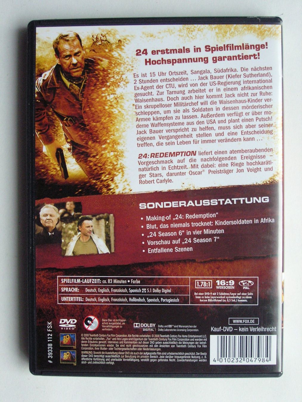 Tutti i DVDs: Kiefer Sutherland 24 DVD Collection inkl. Redemption – Usato da Zuzwil SG venduto da vette13 8