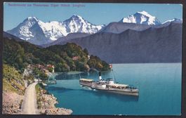 Thunersee Beatenbucht Dampfschiff Beatus Feldpoststempel