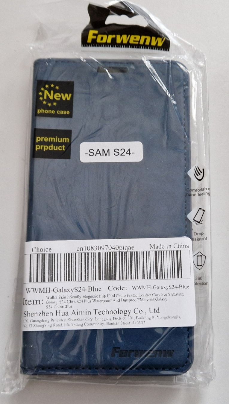 Samsung Coques & Protection écran: Samsung Galaxy S24 Hülle blau – Neuf avec emballage d'origine à Tafers par alex1712