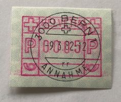Automatenmarken mit Vollstempel Bern   