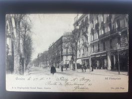 CPA Genève - Bd Plainpalais - circulée - 13.03.1902