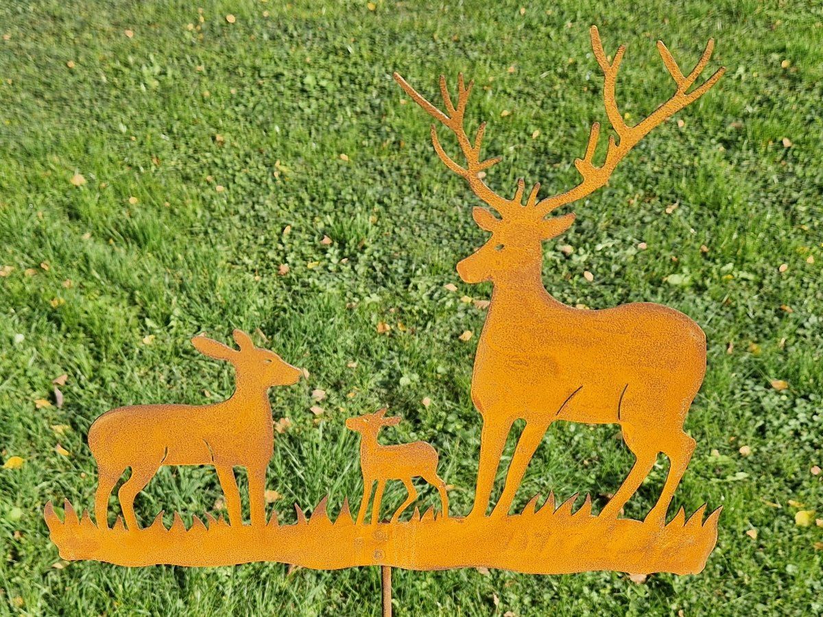 Tutte le decorazioni: Drei Hirsche Rost 120cm – Nuovo e nell'imballaggio originale da Matzendorf venduto da Gartendeko-Shop 2