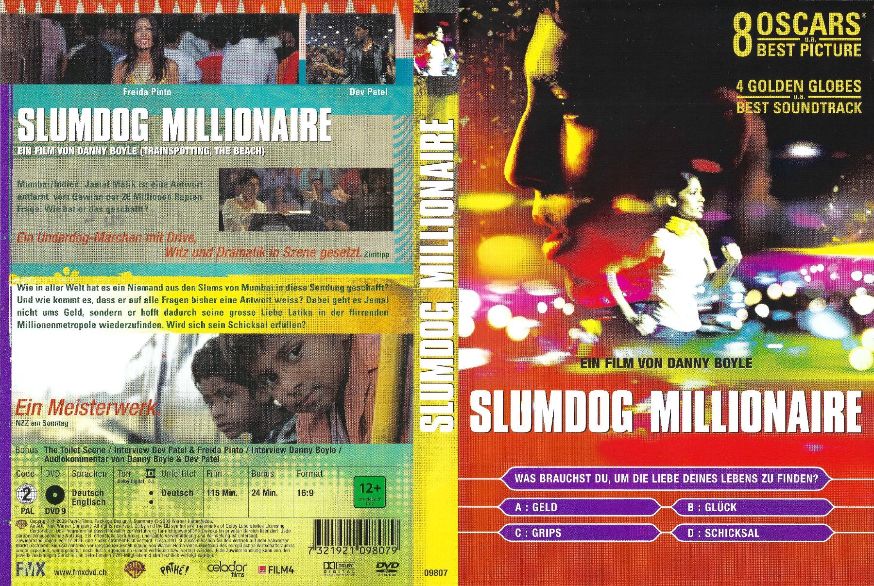 Tutti i DVDs: Slumdog Millionaire (2008) – Usato da Zürich venduto da Cineasten