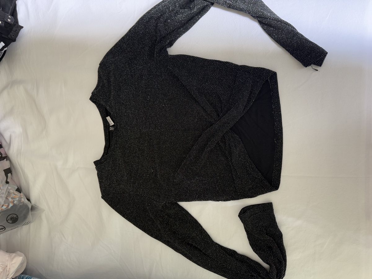 Tops: Top donna nero glitterato taglia S  – Gebraucht aus Lugano von ari_2v6v 3