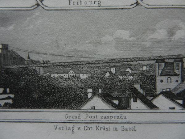 Stiche: Fribourg Souvenirblatt – Gebraucht aus Risch von Rischli15 6