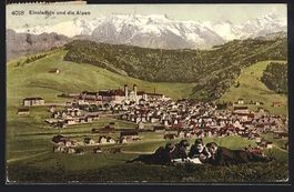 Einsiedeln, Teilansicht mit Kloster und 
