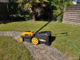 Gebrauchter Mowox Akku-Rasenmäher mit 40V-Akku/Ladegerät!
