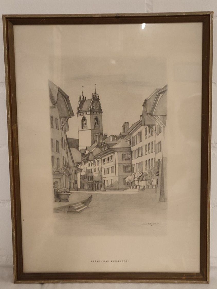 Foto & Immagini: Wunderschönes altes Bild  Burgmeier Max AARAU – Usato da Gelterkinden venduto da MYSTOREFORYOU4460ART