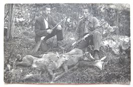 FOTO AK - Jäger mit Beute -