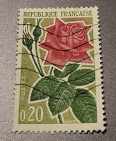 Frankreich 1962 Rose briefmarke