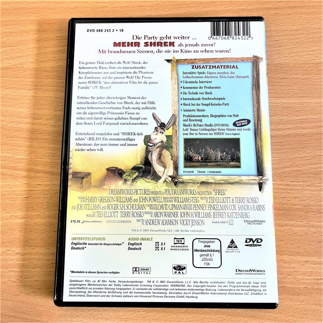 Tutti i DVDs: DVD - Shrek 1 - Der tollkühne Held – Usato da Amlikon-Bissegg venduto da allerlei-versand 2