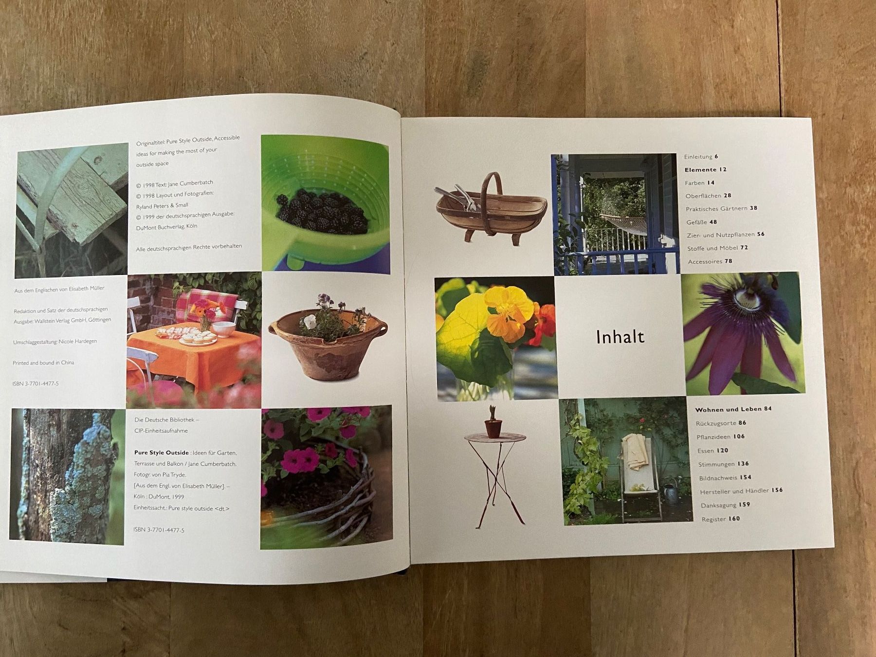 Libri: Pure Style Outside Cumberbatch Garten Terrasse Balkon Ideen – Usato da Luzern venduto da waterfront1 4