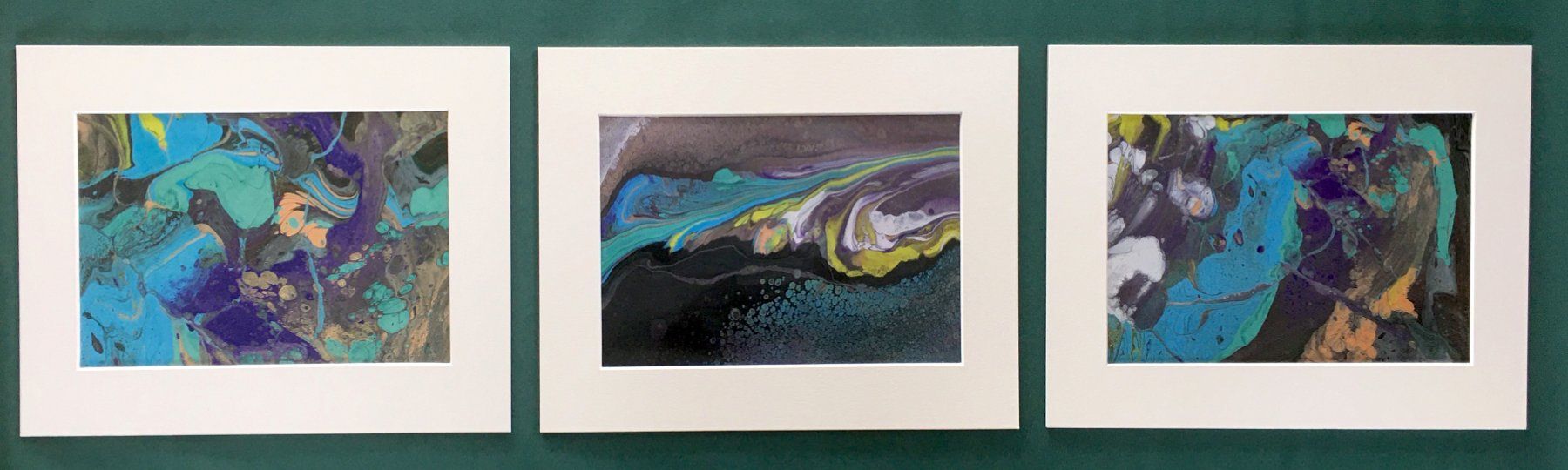 Grafica & Litografie: Gerhard Richter   "3 abstrakte hochpigmentierte Farbdrucke" – Usato da Nennigkofen venduto da juhit