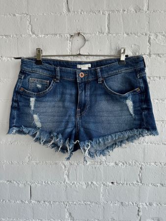Dunkelblaue Jeans Hotpants /Shorts von H&M / Gr. 36
