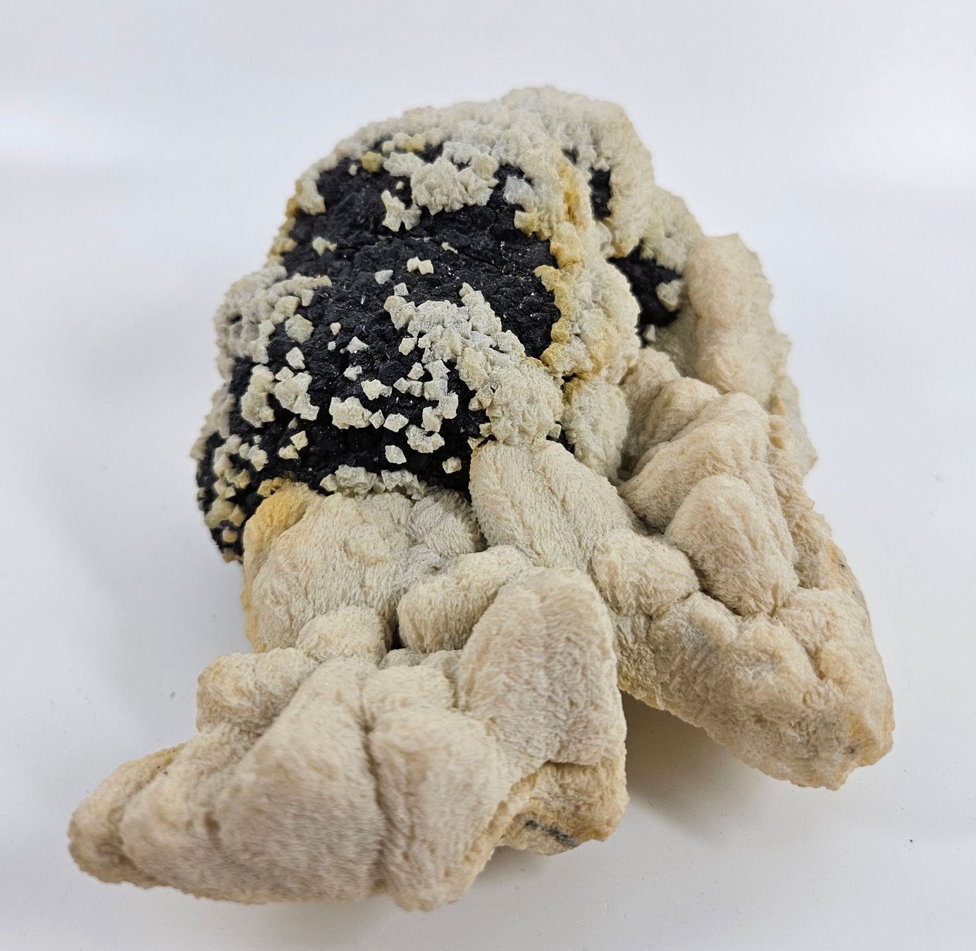 Mineralien & Heilsteine: Sphalerit und Calcit. Fundort: Trepca, Kosovo – Gebraucht aus Uzwil von Chobel1