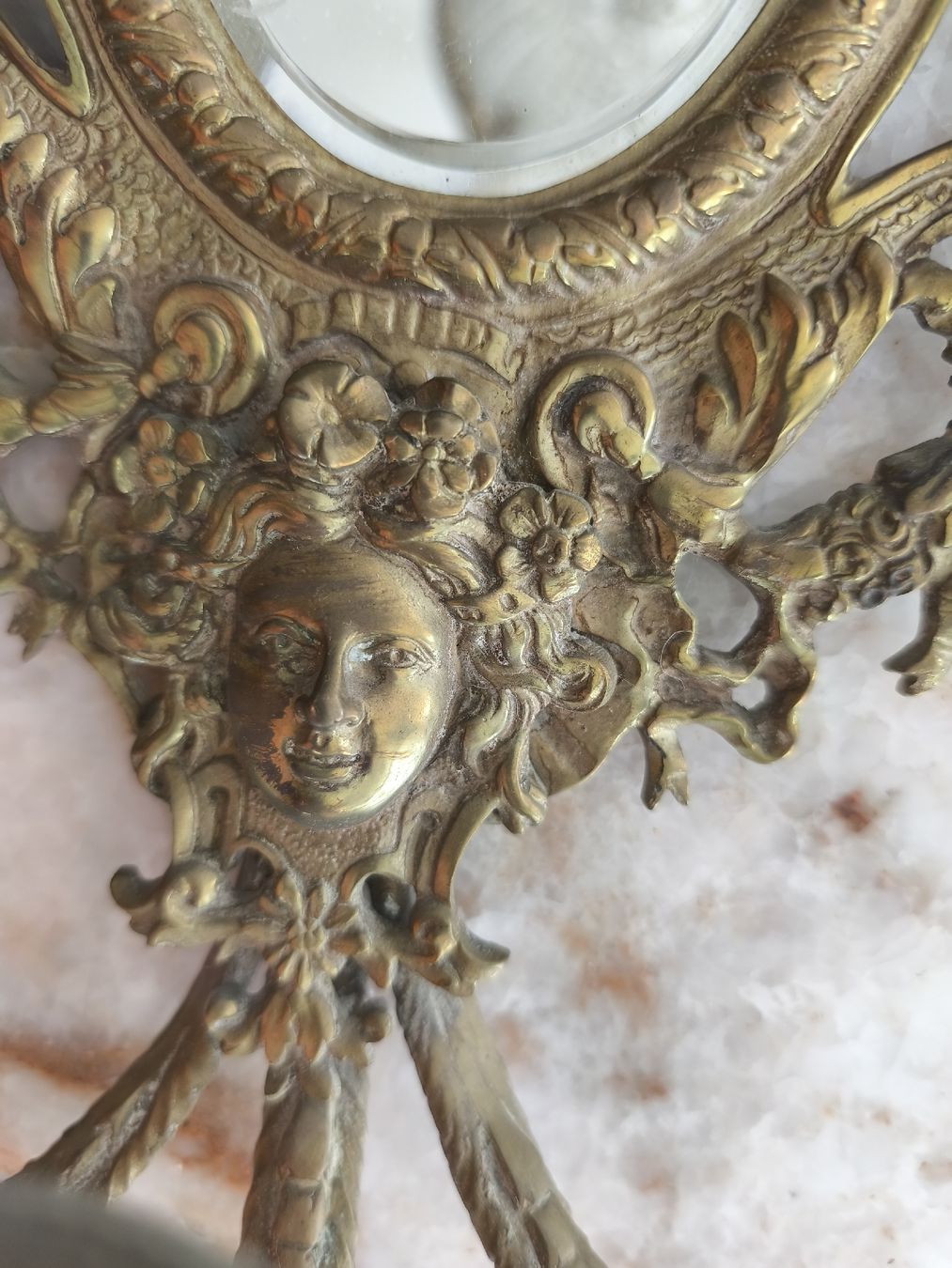 Figuren:  2 antike Wandkerzenhalter Messing  – Gebraucht aus Uznach von 2502xy 3