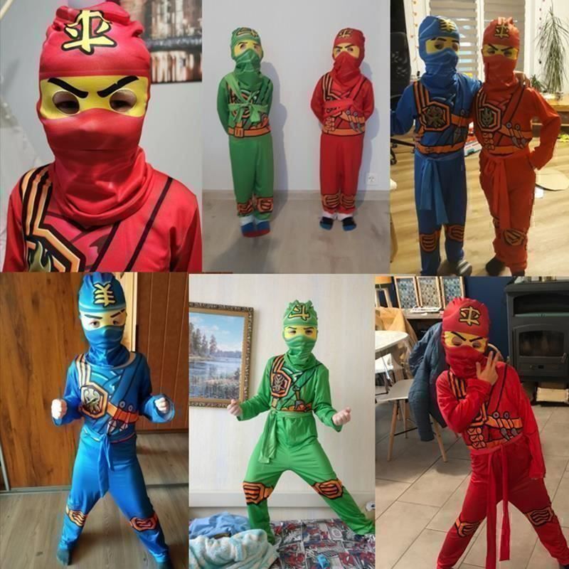 Anzüge: Ninjago Kinderkostüm 100 bis 140 cm. – Neu und originalverpackt aus Gurmels von Swisspod 1