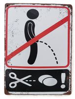 NICHT IM STEHEN PINKELN  - Holzschild  (neu/OVP)