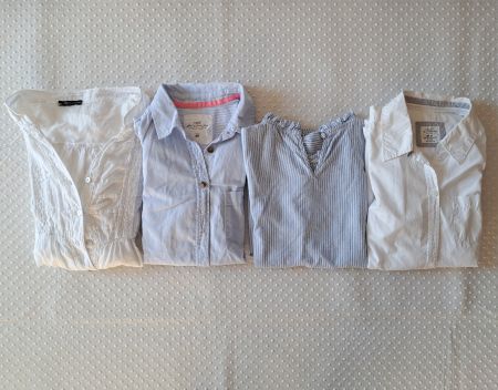 4 Hemden Bluse Damen Gr. 36 (XS) Kleiderpaket