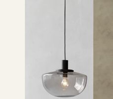 Pendelleuchte Glas schwarz modern Design gebraucht
