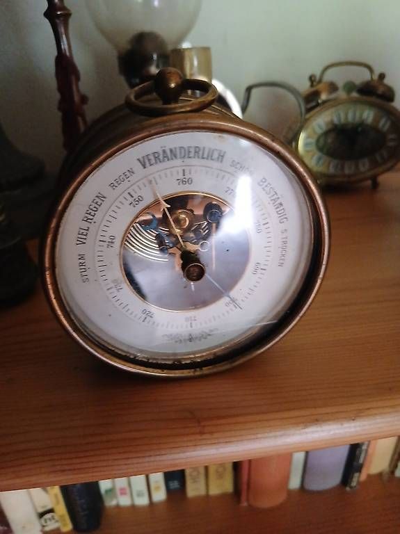 Altri elettrodomestici e apparecchi d’epoca: Vintage Barometer mechanisch  funktionierend Messing – Usato da Ilanz venduto da geo_qt9k