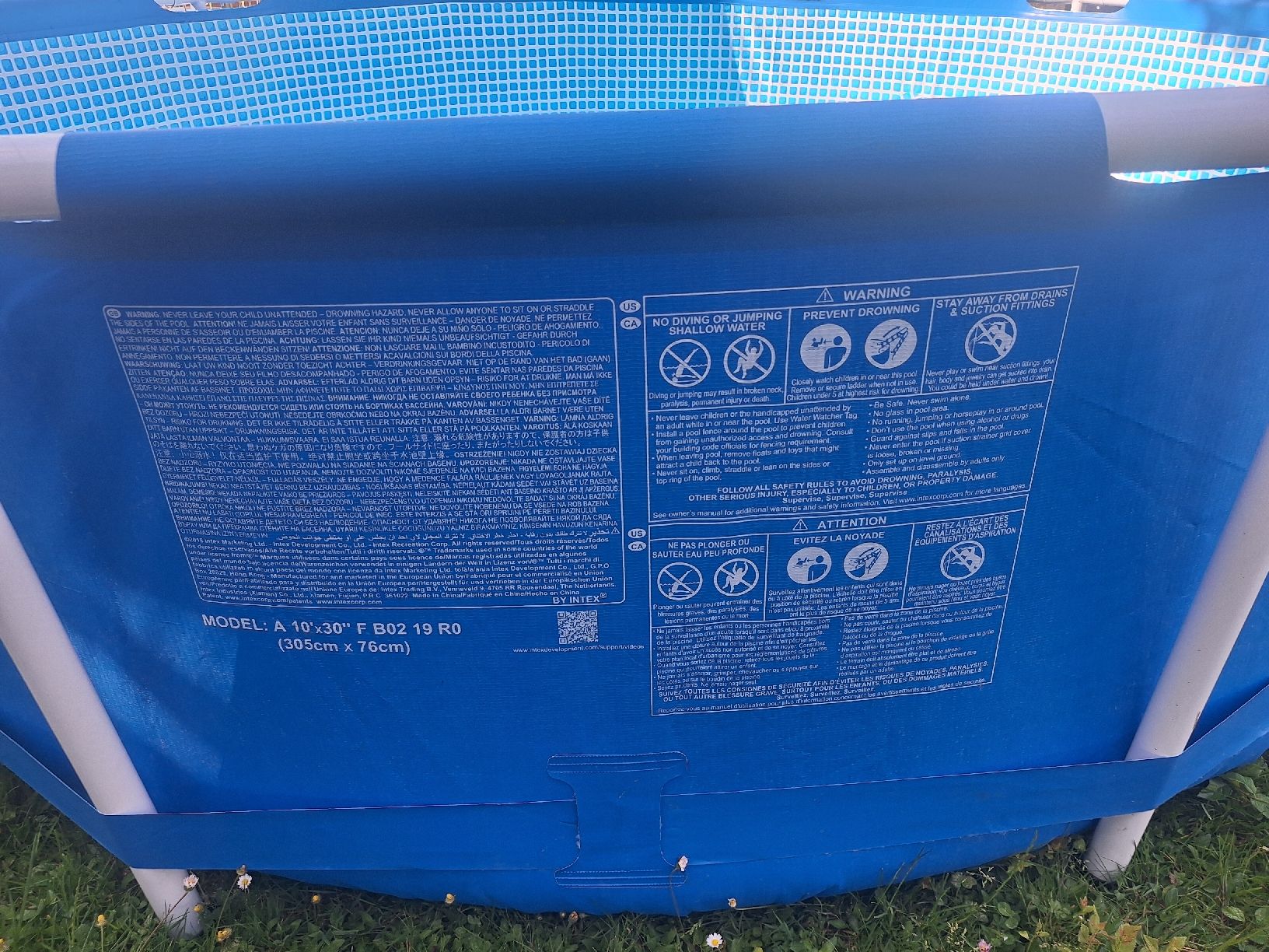 Intex Piscine: Pool 305x76 cm Intex mit Pumpe und Abdeckung – Usato da Killwangen venduto da Tamara82 1