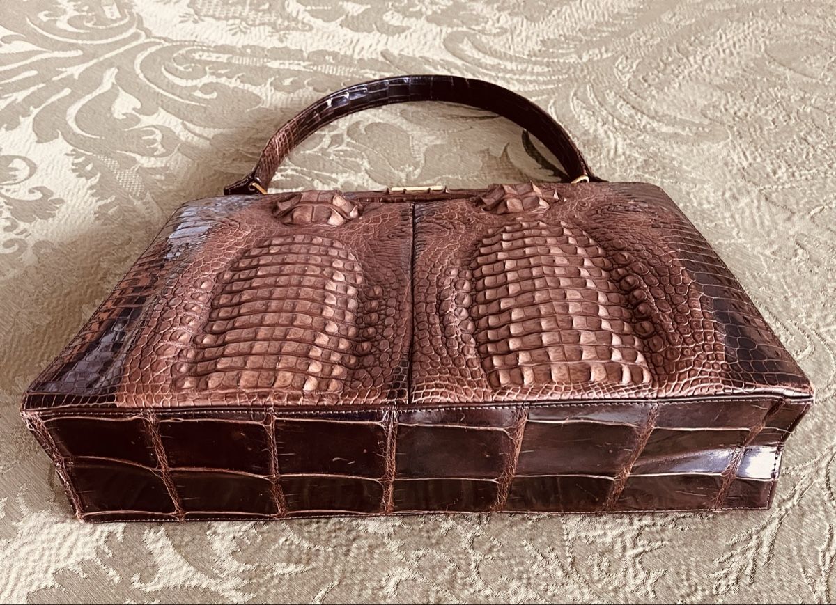 Borse da donna: Krokodilleder Handtasche Vintage. – Usato da Allschwil venduto da ILLUGO 1