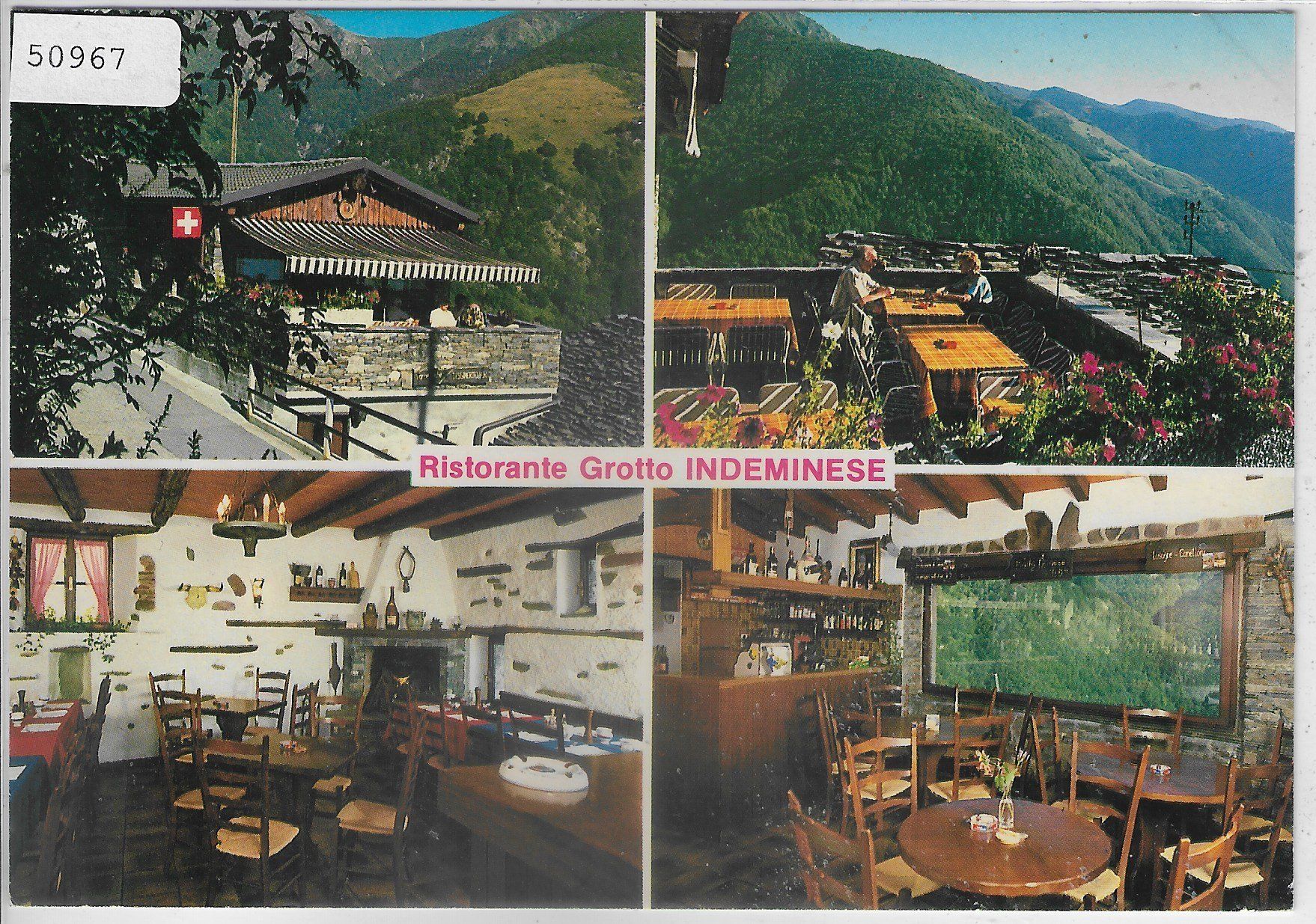 Ansichtskarten: Ristorante Grotto Indeminese - Indemini – Gebraucht aus Ettingen von Kartenplanet