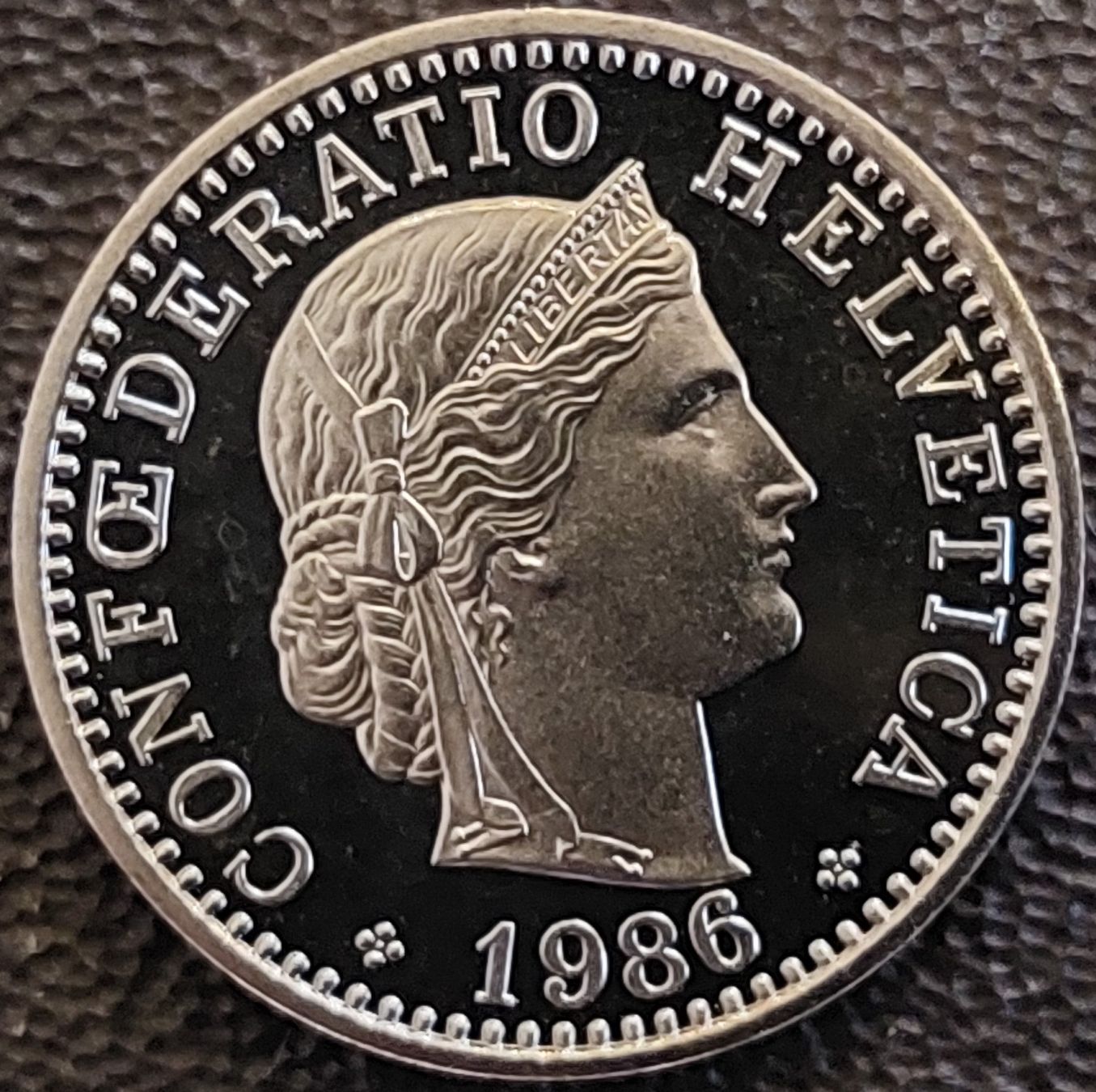 Tutti le monete: 20 Rappen 1986 stgl. / aus Münzsatz – Nuovo (secondo la descrizione) da Arch venduto da coinsandmore