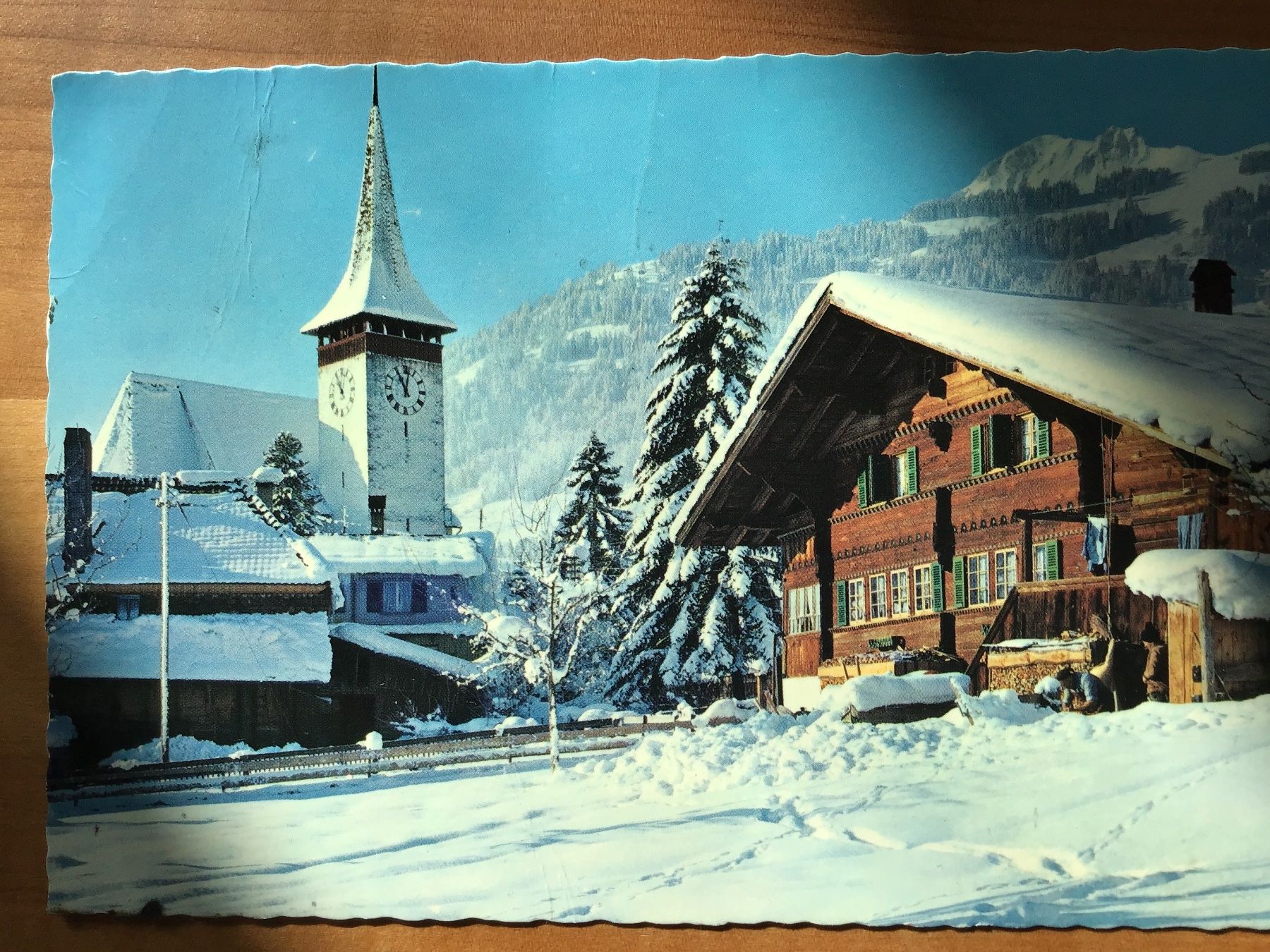 Cartoline postali: Kirche Frutigen – Usato da Kirchenthurnen venduto da Gluecksbrief