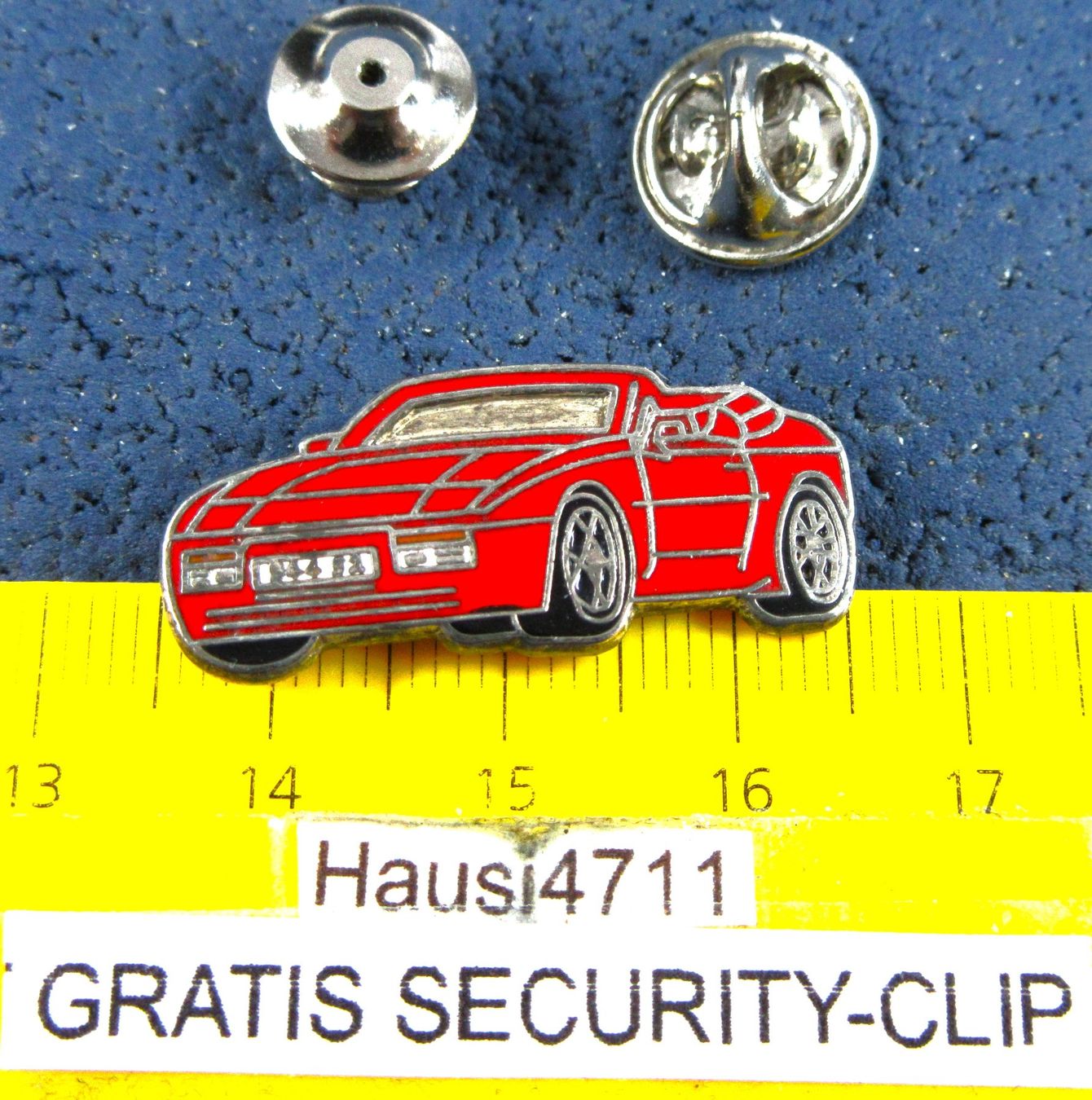Porsche Placchette & Badge: PORSCHE 944 ROT CABRIO AUTO PIN ENAMEL – Usato da Ettingen venduto da Hausi4711