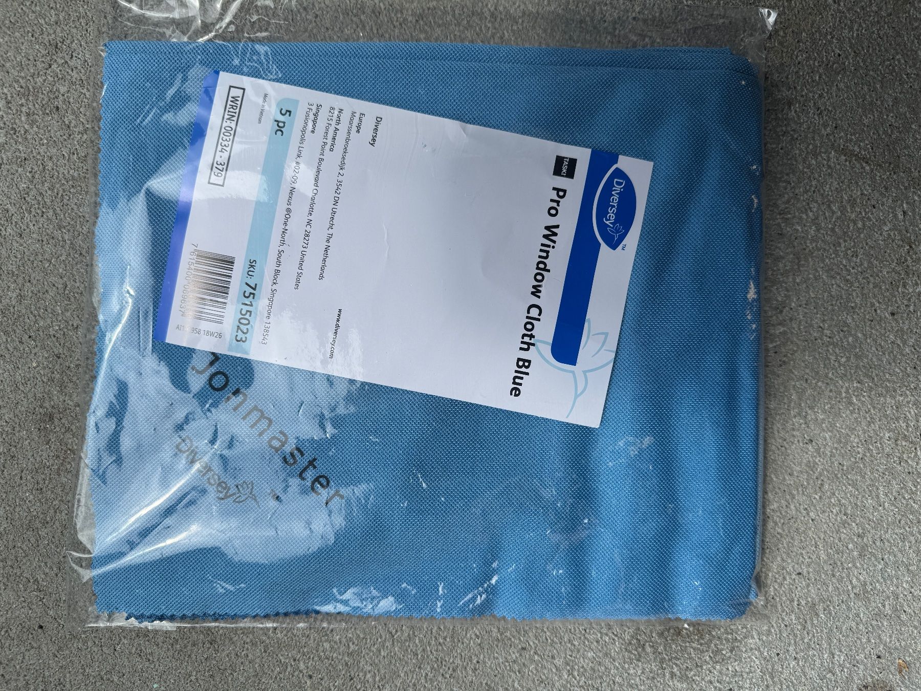 Prodotti di pulizia: Diversey / Taski - Pro Window cloth blue 5 Stk – Nuovo e nell'imballaggio originale da Maseltrangen venduto da Zjoli