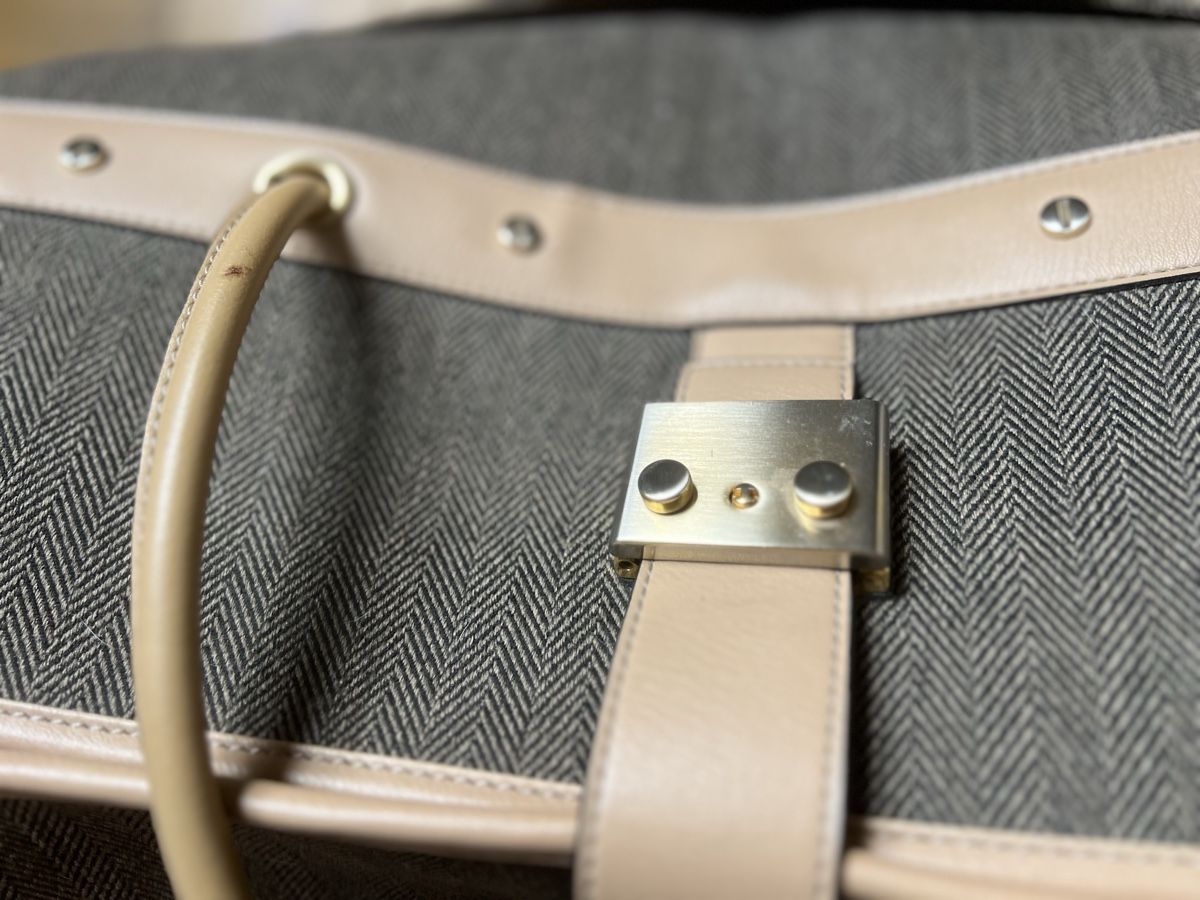 Samsonite Borse: Samsonite Vintage Weekend Reisetasche  Grau/Beige – Usato da Zürich venduto da jeroendy 5