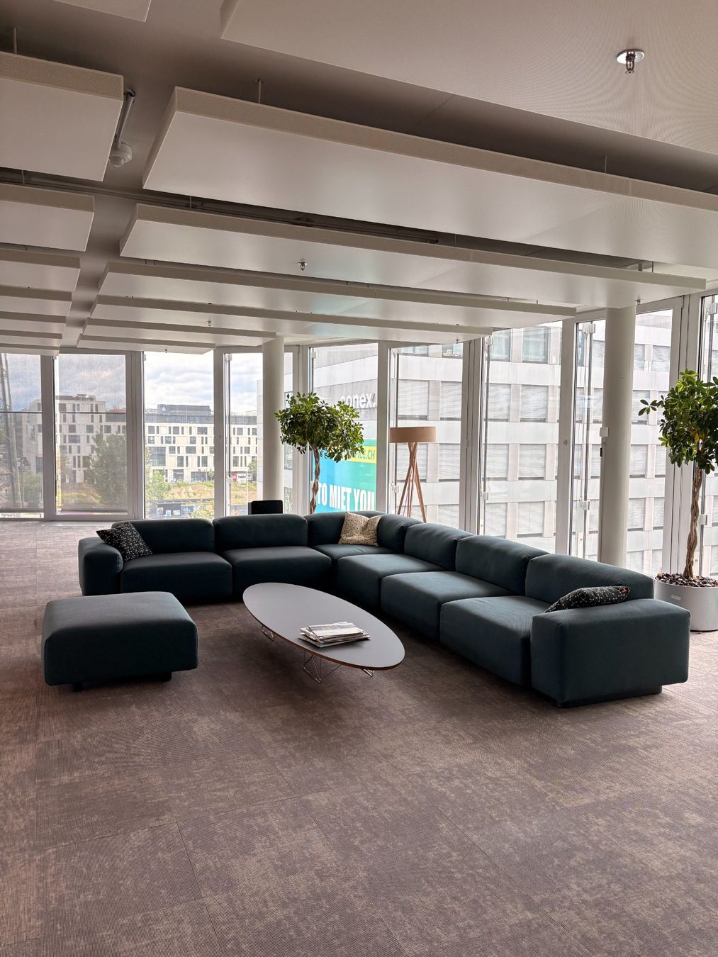 Vitra Divani: Vitra Sofa / Lounge-Sofa – modular, gross, petrolblau – Usato da Zürich venduto da eli_hf5m