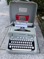 Vintage Hermes 3000 Schreibmaschine mit Koffer