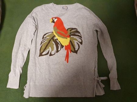 Yes or No Papagei-Pullover, Gr. S