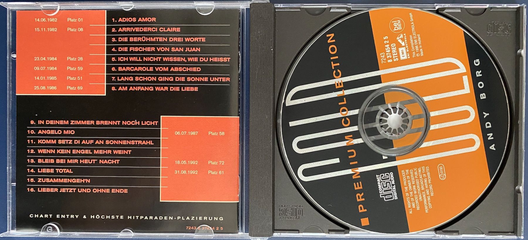 CD: Andy Borg - Premium Gold Collection CD - Top Zustand! – Usato da Rain venduto da sempach2 2
