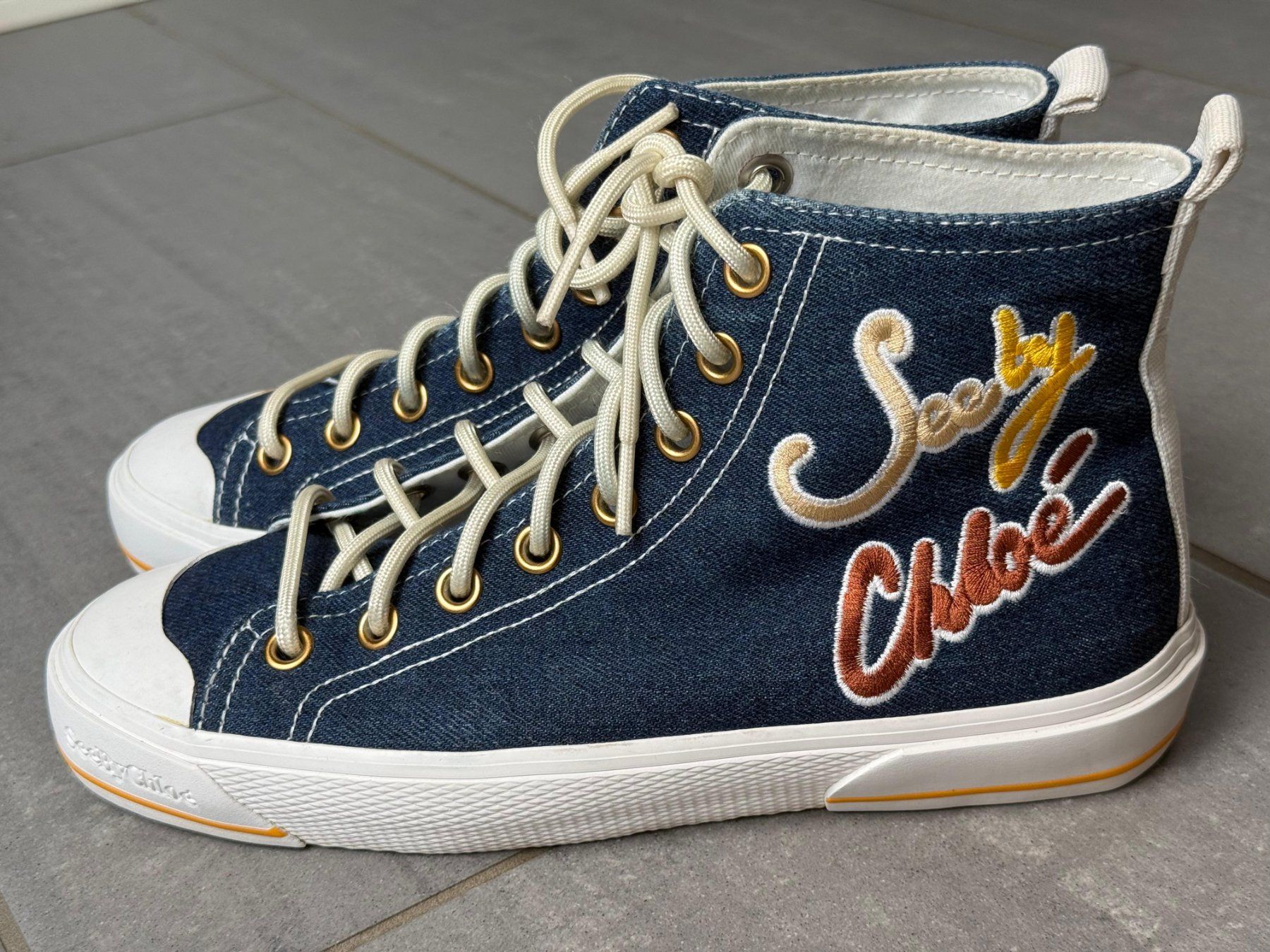 Chloé Chaussures femmes: Chloé Jeans Sneakers Schuhe Gr. 38 – D'occasion à Winterthur par tim_cl8x