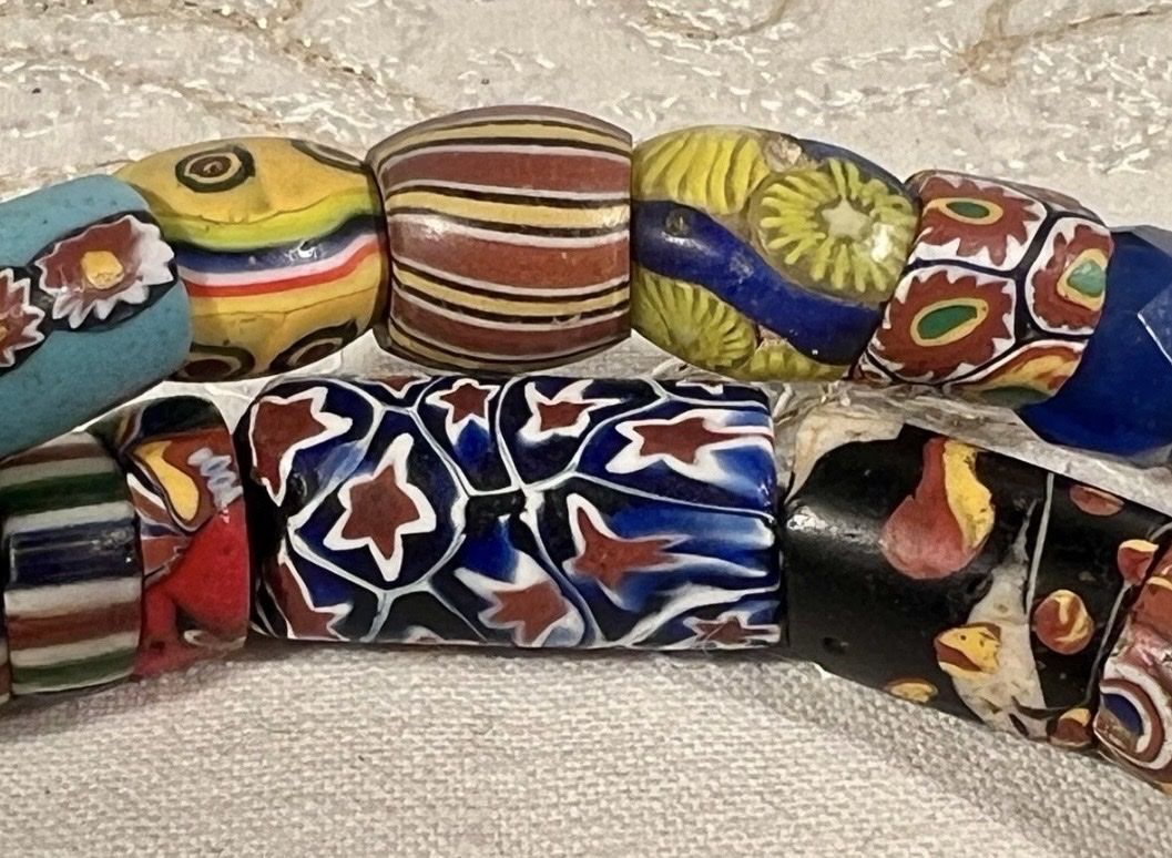 Perlen (unechte): Rang Anciennes Millefiore Trade Beads Murano Multicolore – Gebraucht aus Genève von DELIRBEADS 4