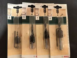 BOSCH Holz-Spiralbohrer mit Senker // NEU