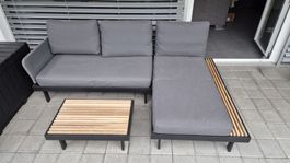 Garten Lounge 3er-Sitzgruppe, kaum benutzt, wie neu