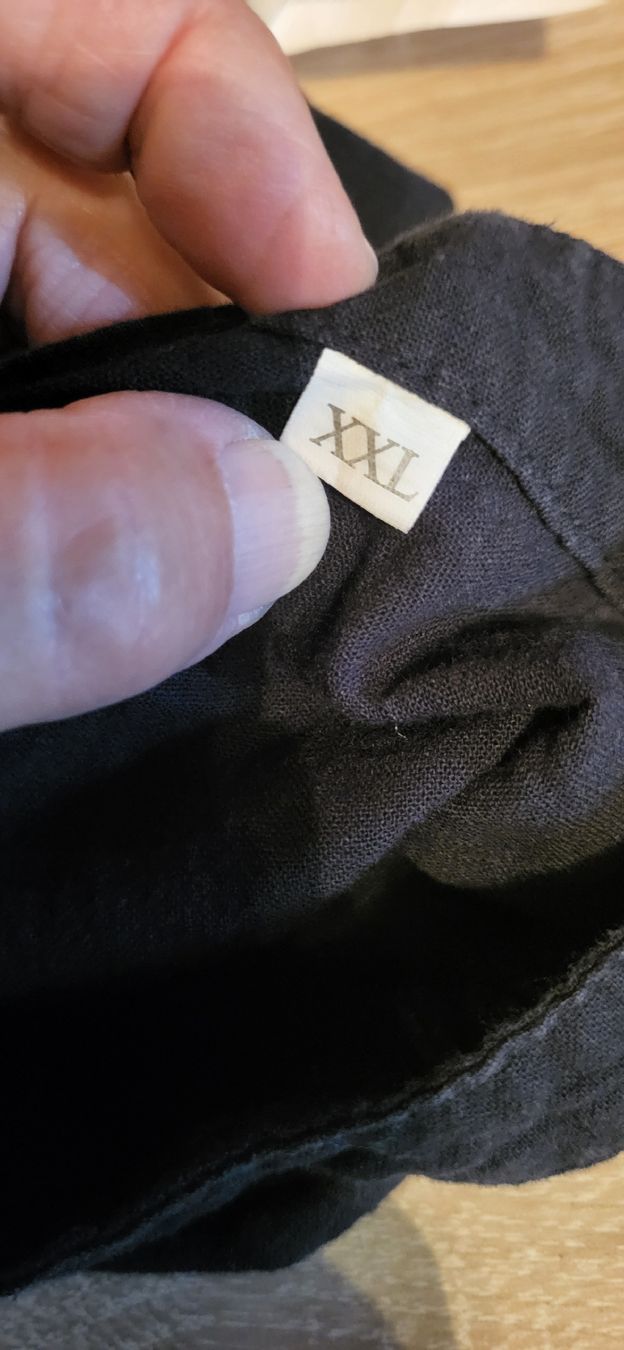 Chemises: Herrenhemd Lang/oder 3/4 arm Schwarz Baumwolle grob. Gr. XXL – D'occasion à Schweizersholz par fuchs06 5