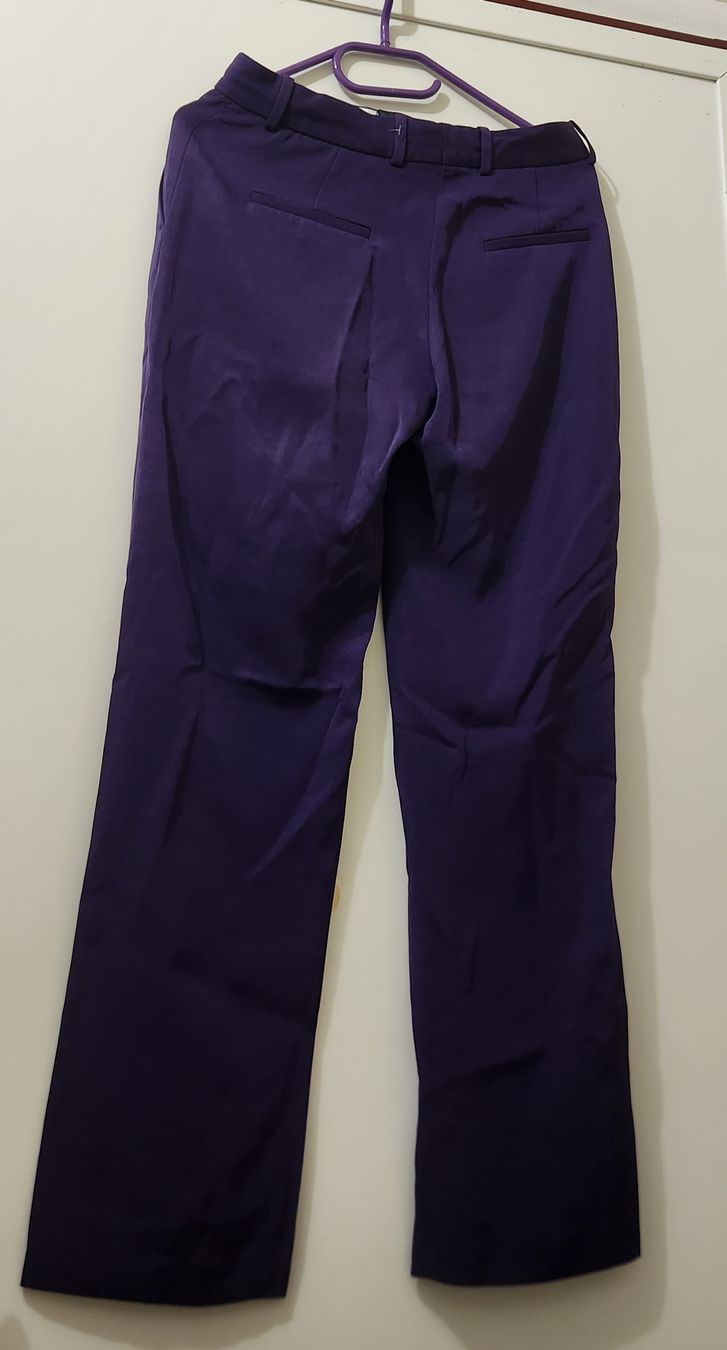 Sandro Hosen: Pantalon Sandro taille 36/38  violet 100% triacetate – Gebraucht aus Niedergösgen von Eva2410 1